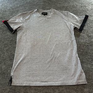 Massimo Dutti Gray Short Sleeve Men's Tee